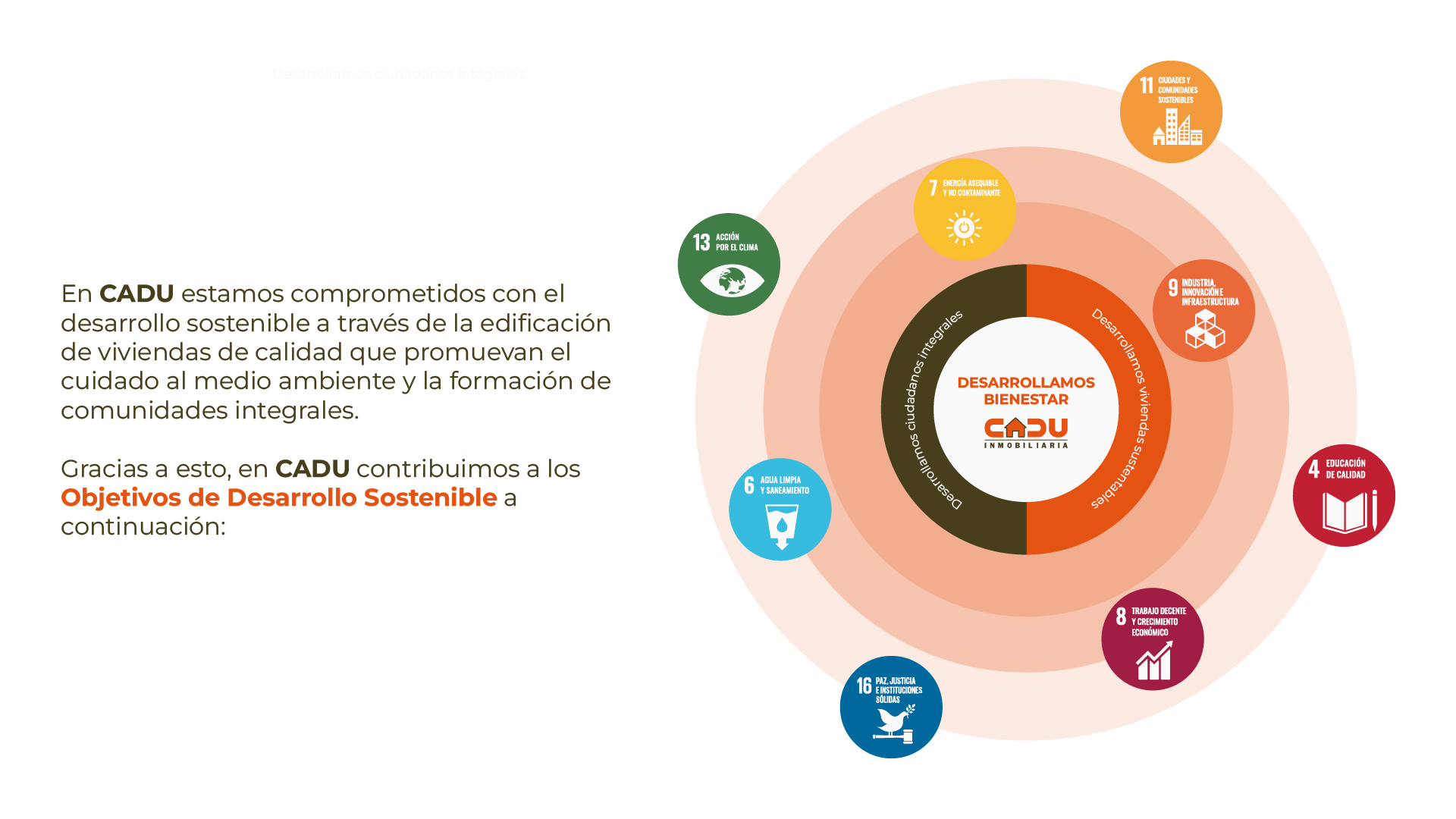 Objetivos de Desarrollo Sostenible CADU