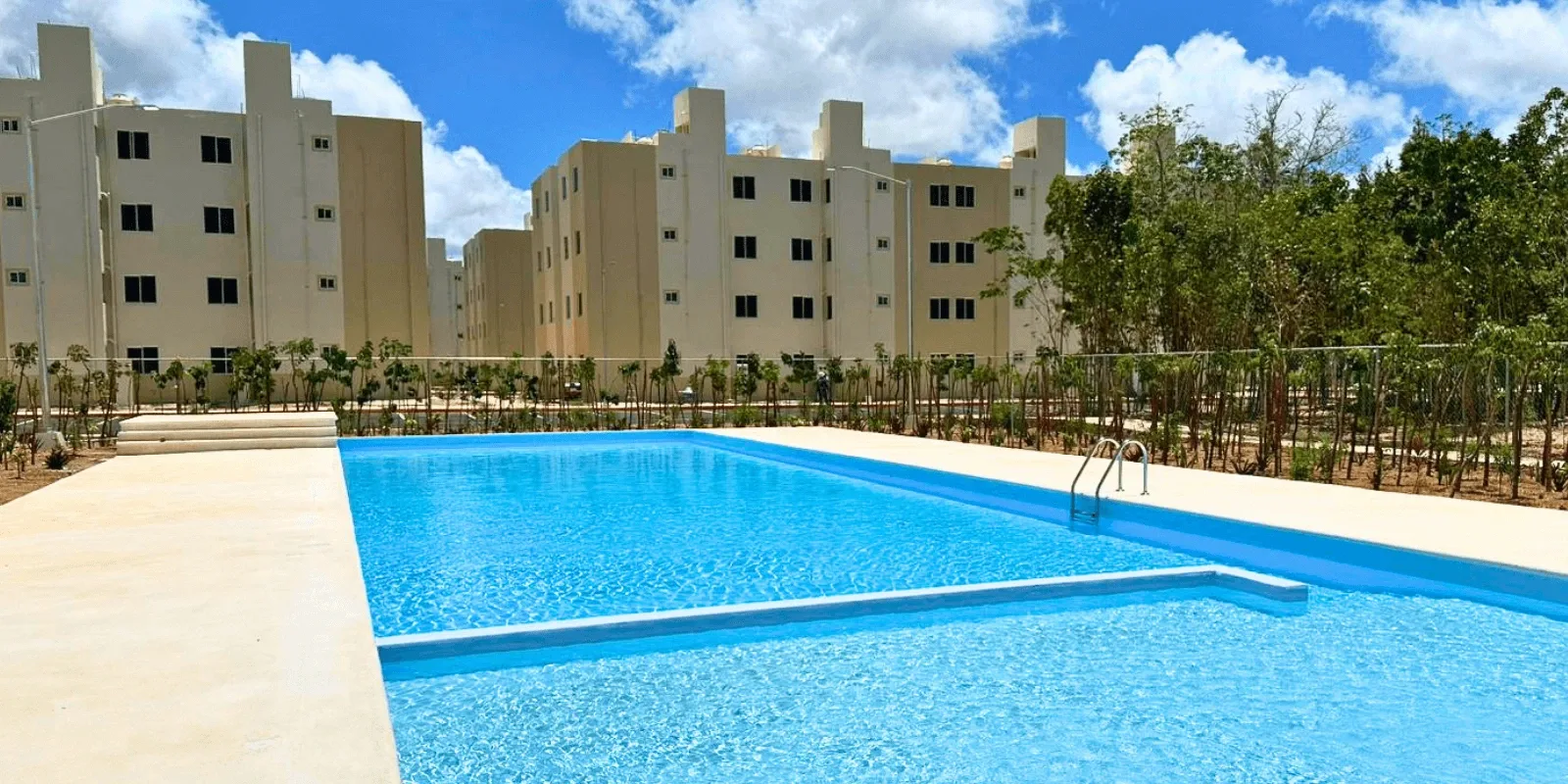 Vista del desarrollo Aura Nova Cancún